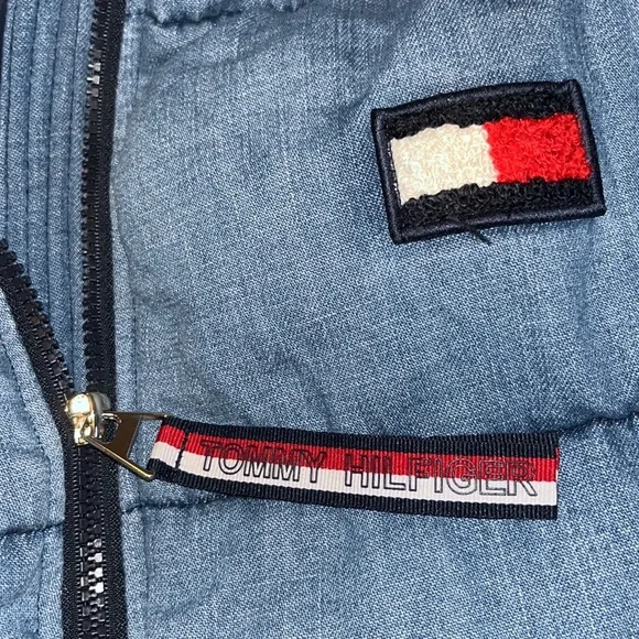 New Tommy Hilfiger Tommy Jeans Denim Sherpa Puffer Jacket - Picture 4 of 12